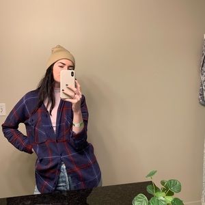 Monki 100% cotton flannel shirt